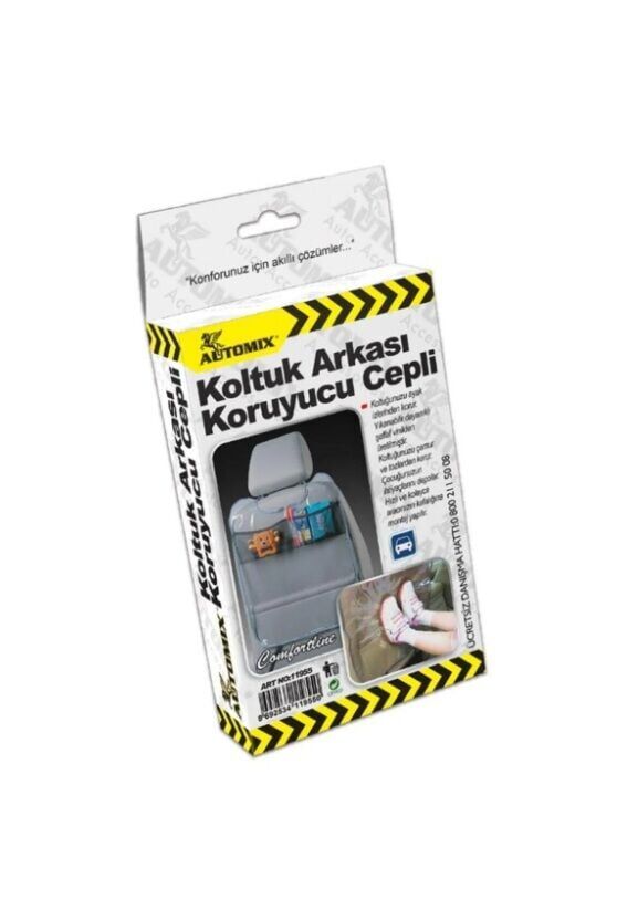 Automix Cepli Koltuk Arkası Kılıfı Şeffaf
