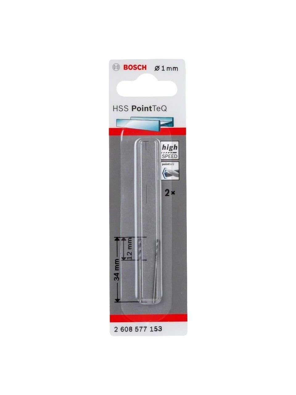 Bosch Hss Pointteq Metal Matkap Ucu 1,0 mm 2'Lİ
