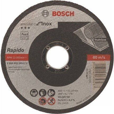 BOSCH 115X1,6 MM STANDARD FOR INOX KESME DİSKİ