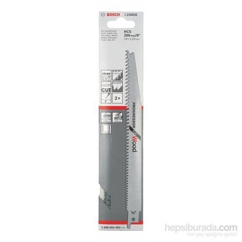 Bosch S 2345 X 2'Lİ Ahşap Testere Bıçağı