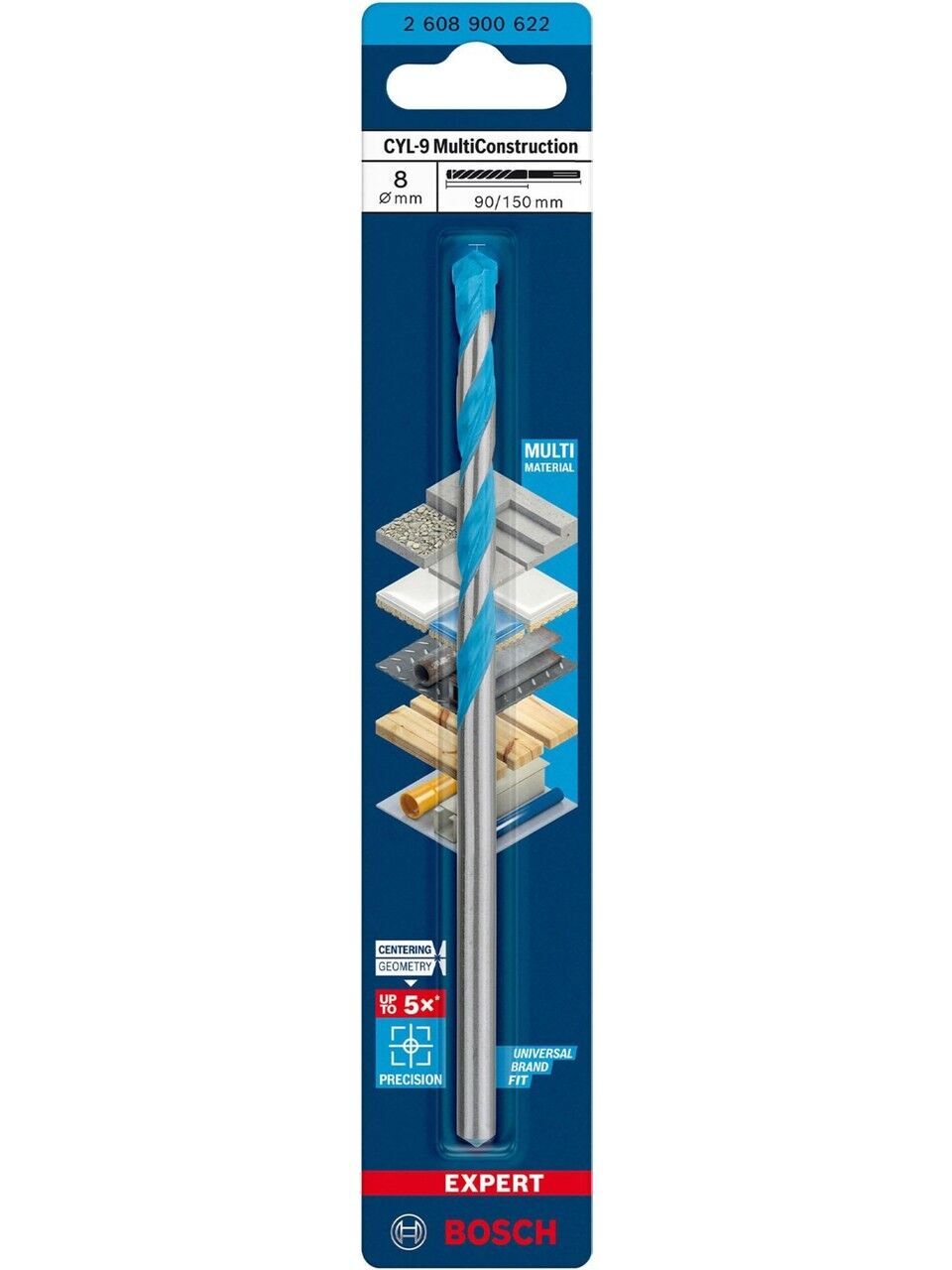 Bosch Expert 8X150 mm Cyl-9 Çok Amaçlı Matkap Ucu 2608900622
