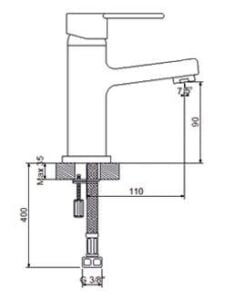 NEWARC DOMİNO 971521 LAVABO BATARYASI