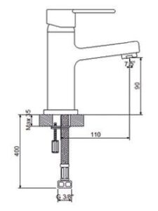 NEWARC DOMİNO 971521 LAVABO BATARYASI