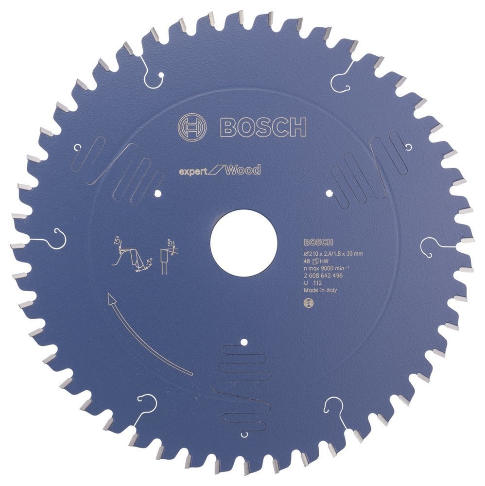Bosch Expert Serisi Ahşap İçin Daire Testere Bıçağı 210 X 30 X 2,4 Mm 48 Diş