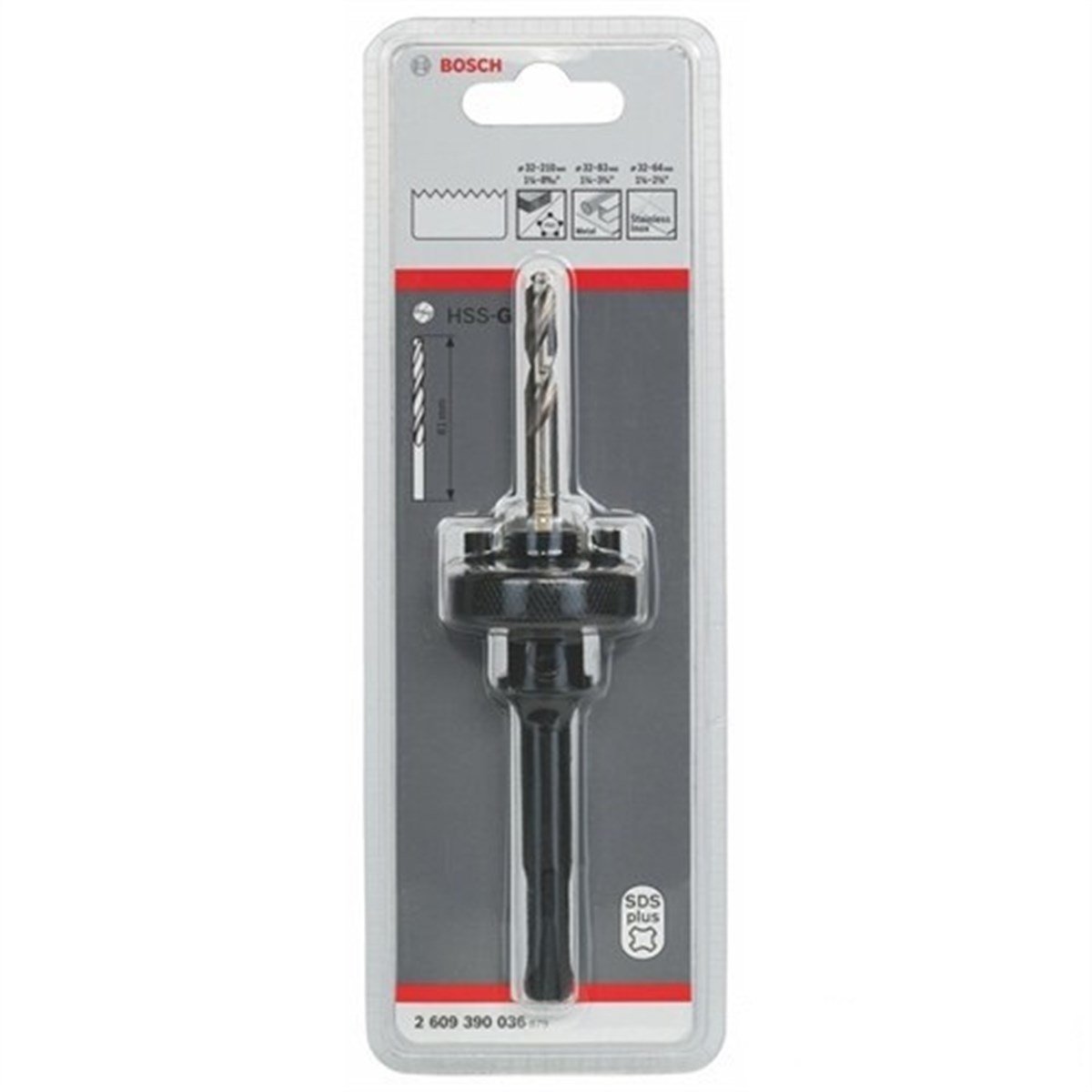 BOSCH SDS-Plus Panç Adaptörü 33-152 Mm - 2609390036