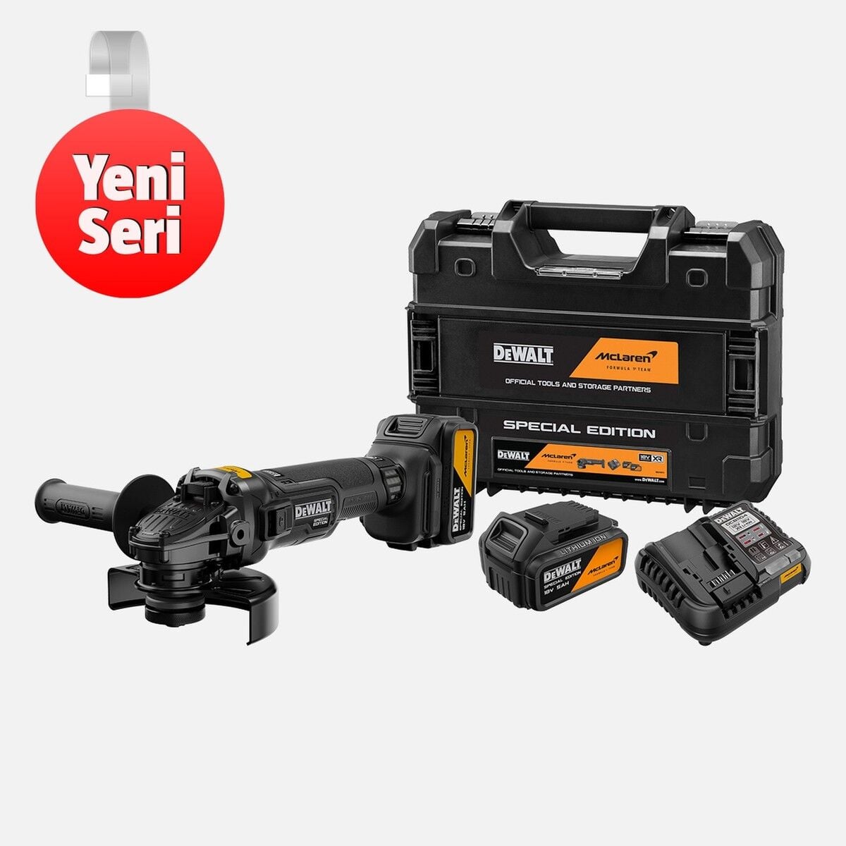 DEWALT X MCLAREN DCG45MP2T 125 MM TAŞLAMA 2X5AH