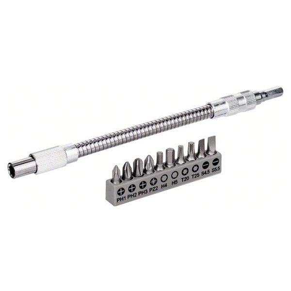 Bosch 10 Parça Vidalama Uzatma Adaptörü 20cm
