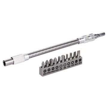 Bosch 10 Parça Vidalama Uzatma Adaptörü 20cm