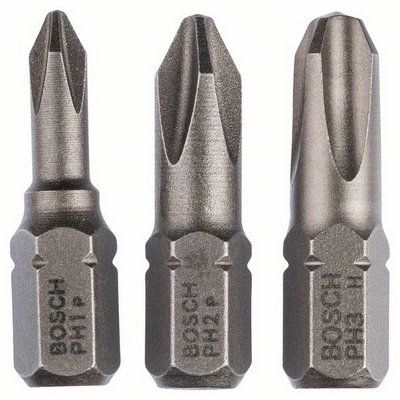 BOSCH 3 PARÇA EXTRAHARD PH1/2/3*25 MM
