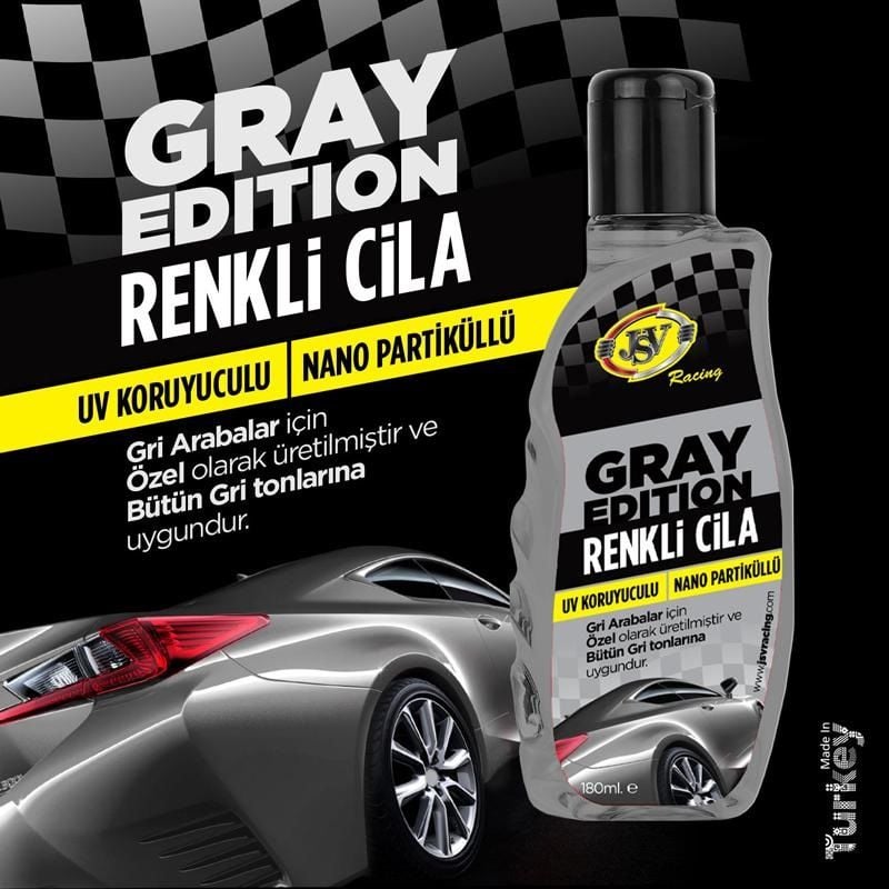 Jsv Racing Gray Edition Gri Renkli Cila 180 ml