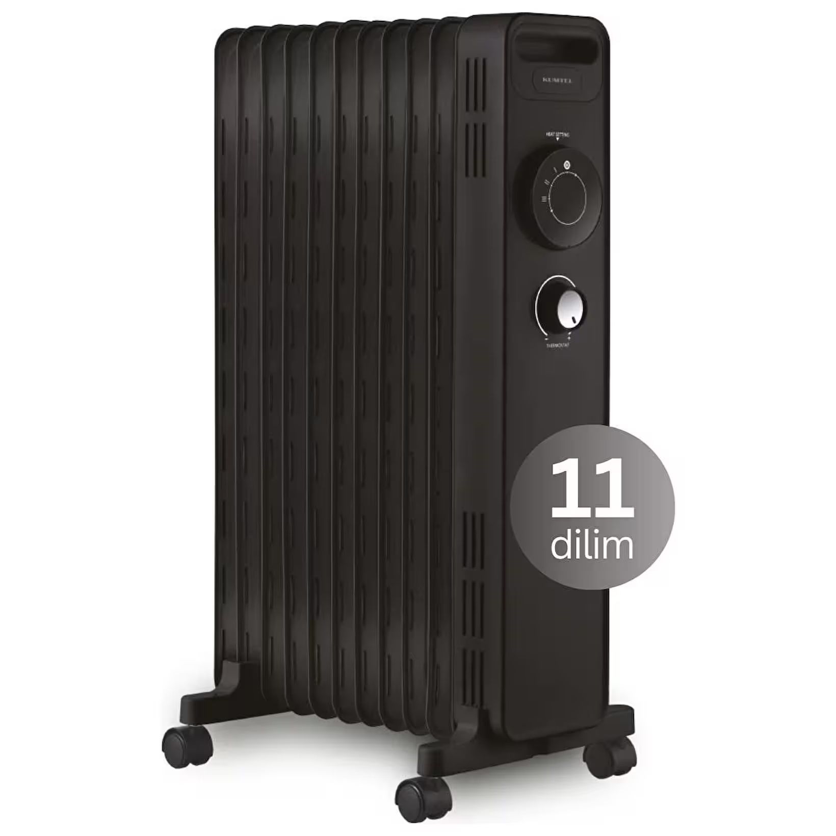 Kumtel KUM-1230S 11 Dilim Yağlı Radyatör Siyah