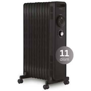 Kumtel KUM-1230S 11 Dilim Yağlı Radyatör Siyah
