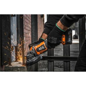 AEG BEWS 18-125BLPX2-502C Çift Akülü 5 Ah Taşlama