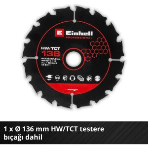 Einhell TP-CS 18/136-C Li BL Aküsüz Daire Testere