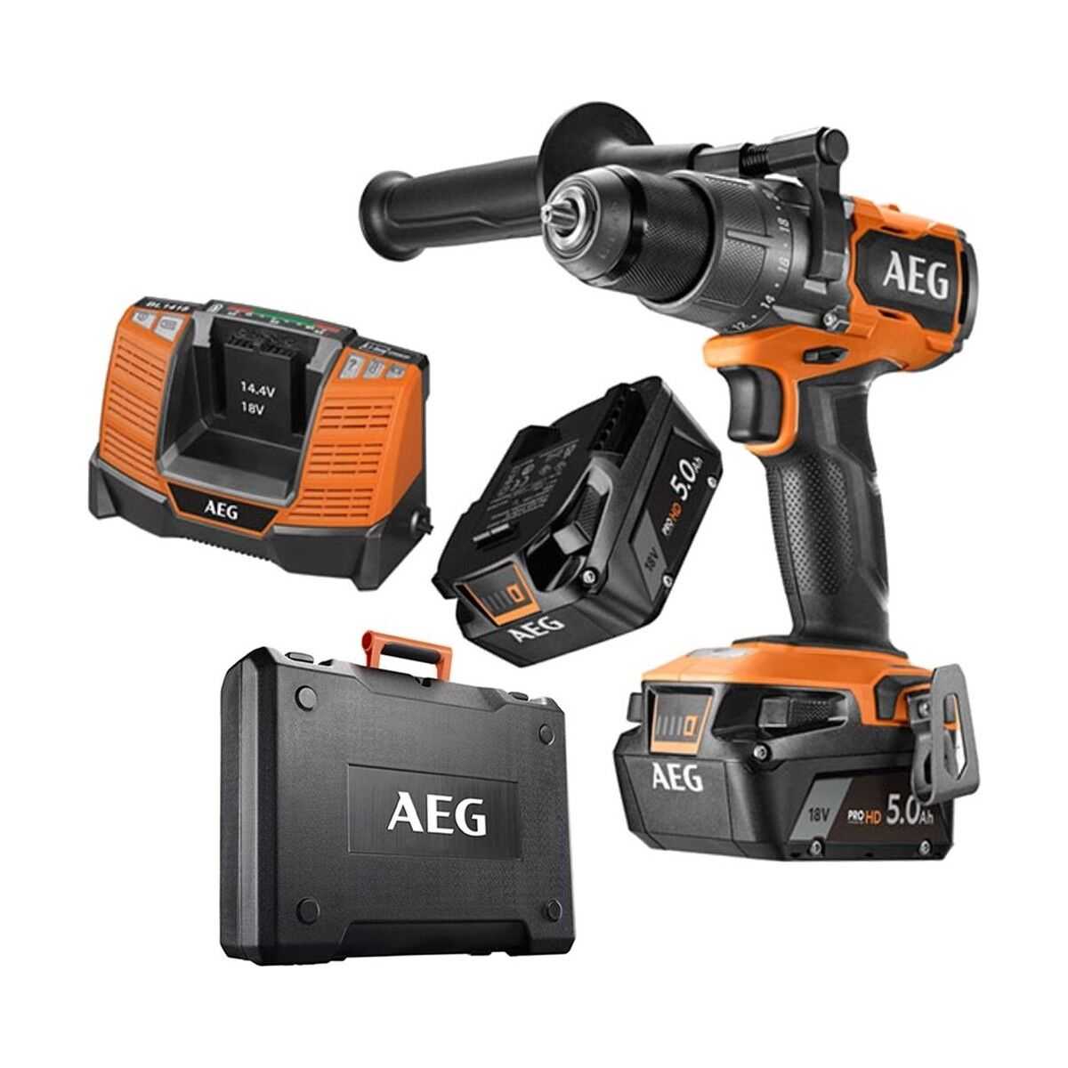 Aeg Bsb 18C3Bl-502C 18 V Çift Akülü 5 Ah Darbeli Vidalama