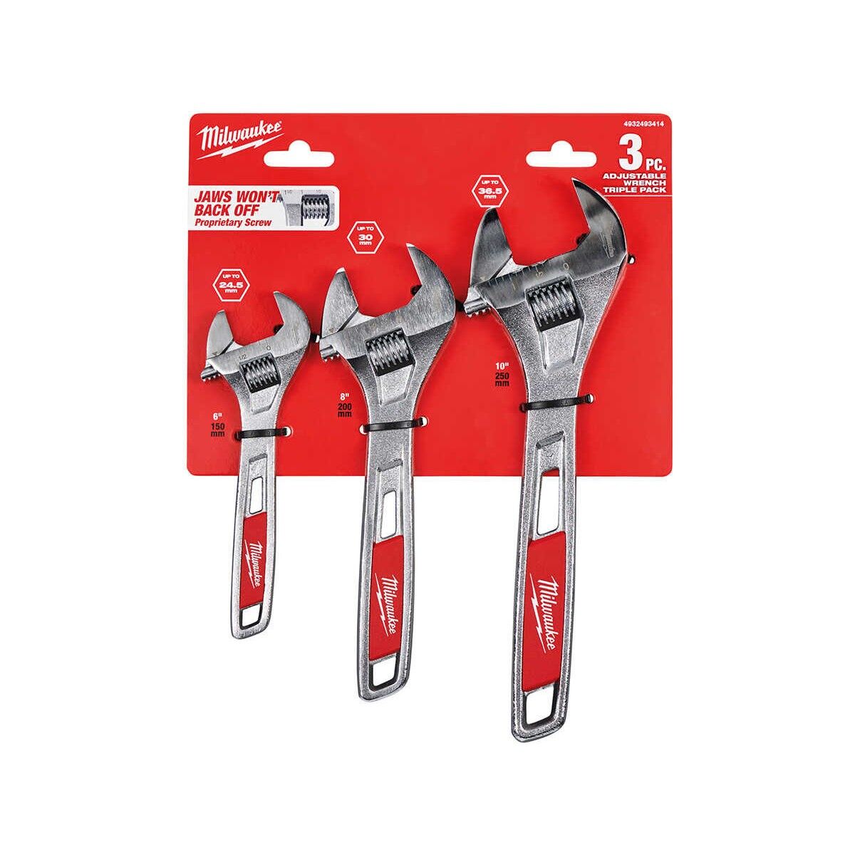 Milwaukee Kurbağacık Set 3 Parça 150/200/250 MM