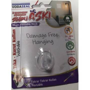 Vodaseal Kare Şeffaf Sihirli Askı