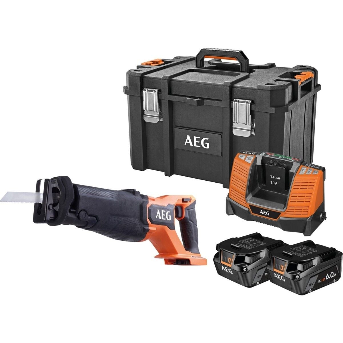 AEG BUS18BL2-602MB 6 Ah Çift Akülü Tilki Kuyruğu Testere